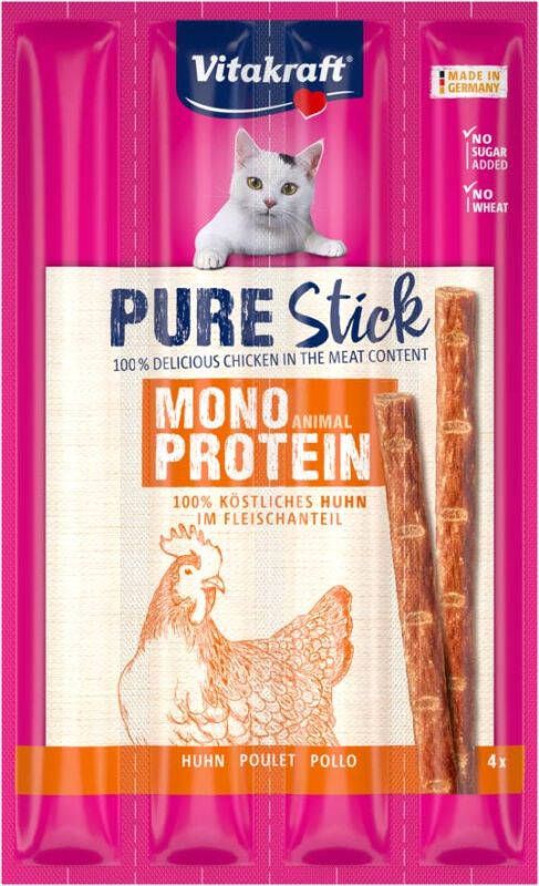 Vitakraft Pure Sticks Kattensnack Kip 4 stuks