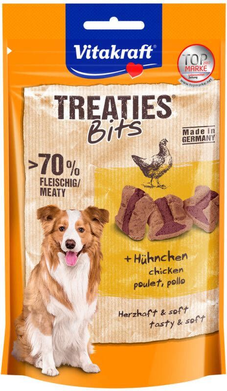 Vitakraft Treaties Bits Hondensnack Kip 120 gram