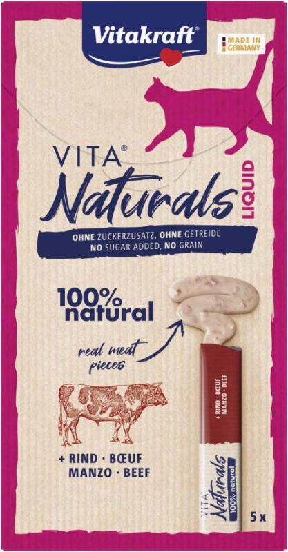 Vitakraft Vita Naturals Liquid Kattensnack Rund 5 stuks