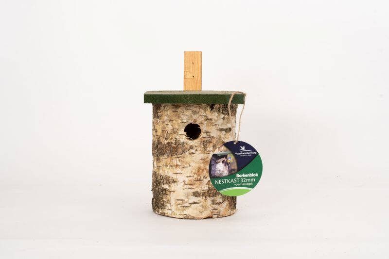 Vogelbescherming Berken Nestkast 17 5x22 5x30 cm ∅32 mm