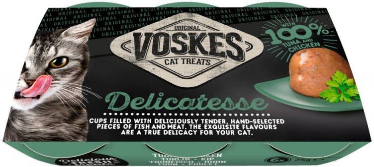 Voskes Delicatesse Kattensnacks Kip Tonijn 0 006 kg