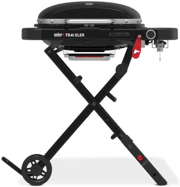 Weber Traveler Compact Gasbarbecue Zwart 1 Brander