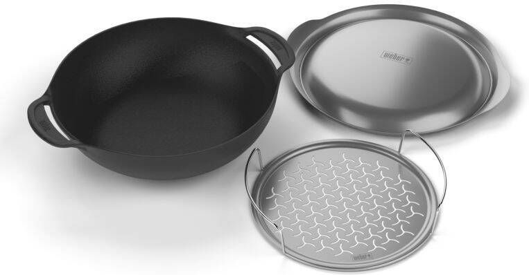 Weber Wok BBQ accesoires Zwart Gietijzer 6 441 kg