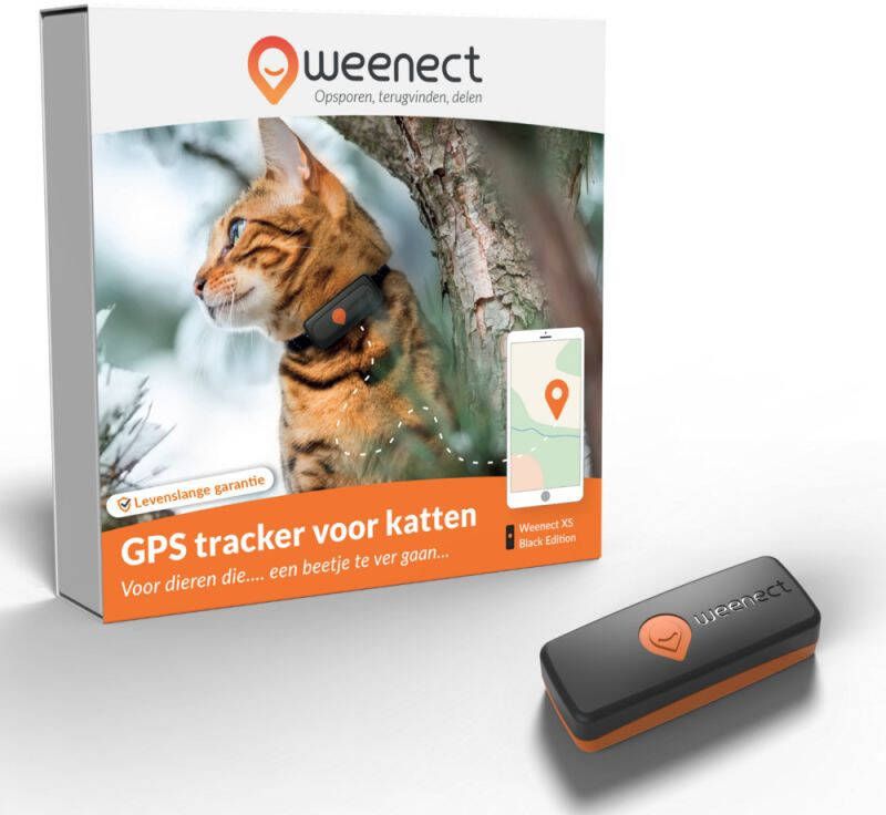 Weenect GPS tracker Zwart Oranje Plastic 6x2 4x1 5 cm