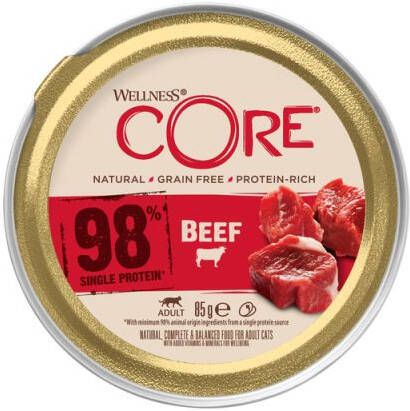 Wellness Core 98% Single Protein Kattenvoer Rund 85 gram