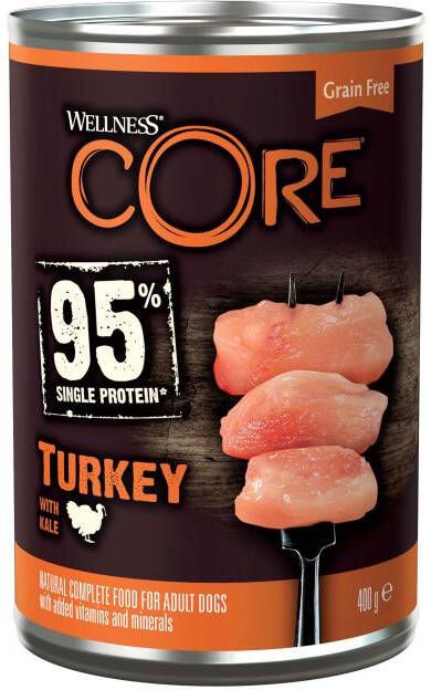 Wellness Core Adult Hondenvoer Kalkoen 400 gram