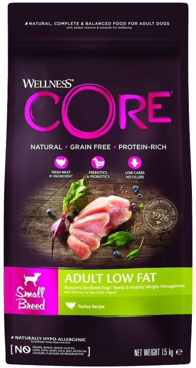 Wellness Core Adult Low Fat Small-Breed Hondenvoer Kip 1 5 kg