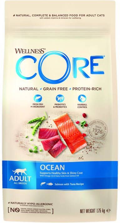 Wellness Core Adult Ocean Kattenvoer Zalm Tonijn 1 75 kg