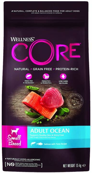 Wellness Core Adult Ocean Small-Breed Hondenvoer Zalm Tonijn 1 5 kg