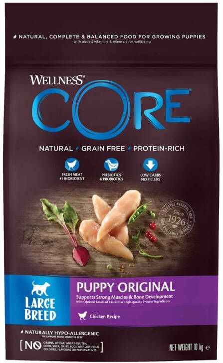 Wellness Core Puppy Large-Breed Hondenvoer Kip 10 kg