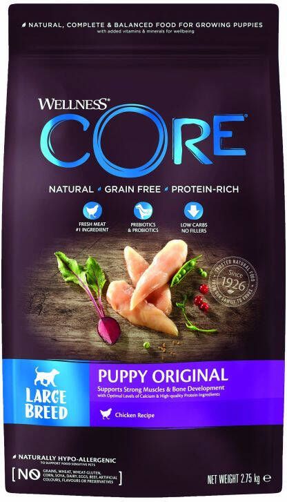 Wellness Core Puppy original Large breed Krokante brokken Hondenvoer Kip 2 75 kg