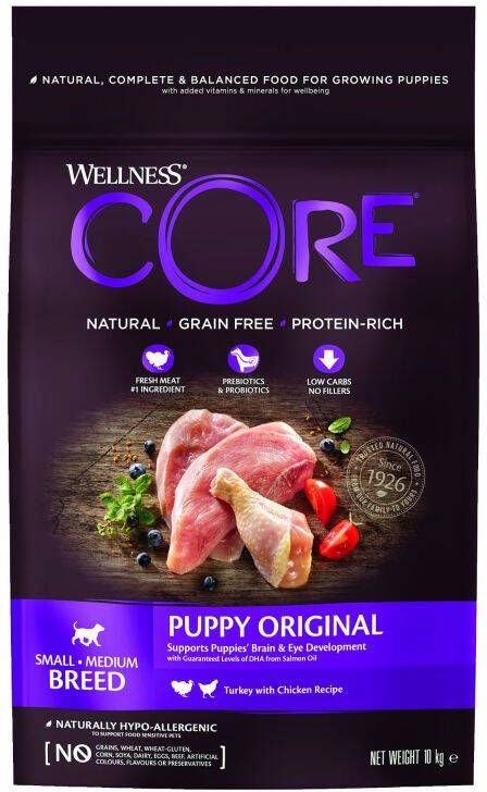 Wellness Core Puppy Small-Medium Hondenvoer Kalkoen Kip 10 kg