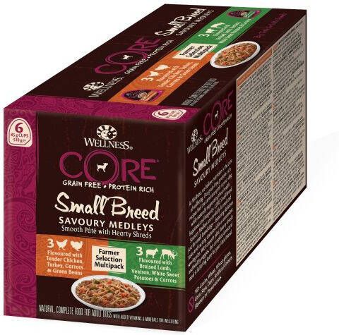 Wellness Core Savoury Medleys Small Breed Hondenvoer Kip Rund 0 006 kg