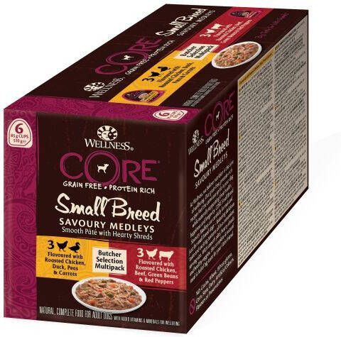 Wellness Core Savoury Medleys Small Breed Hondenvoer Kip Rund 0 006 kg