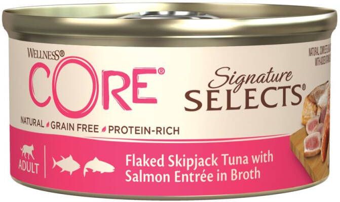 Wellness Core Signature Selects Kattenvoer Tonijn Zalm 85 gram