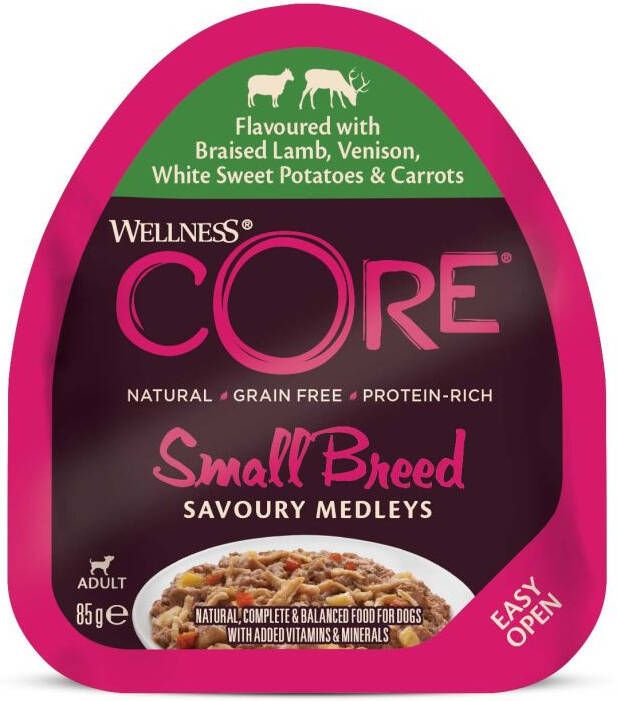 Wellness Core Small-Breed Savoury Medleys Hondenvoer Lam 85 gram