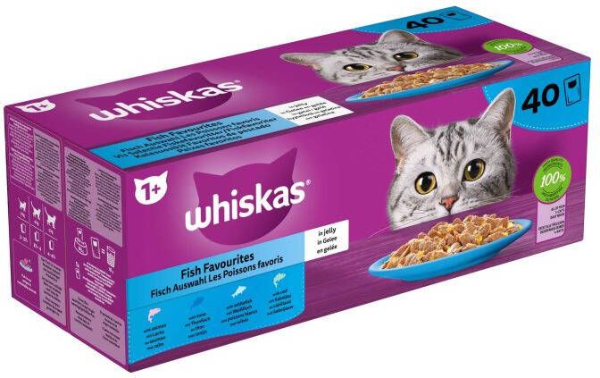 Whiskas Classic Selectie 1+ Kattenvoer Zalm Tonijn 0 04 kg