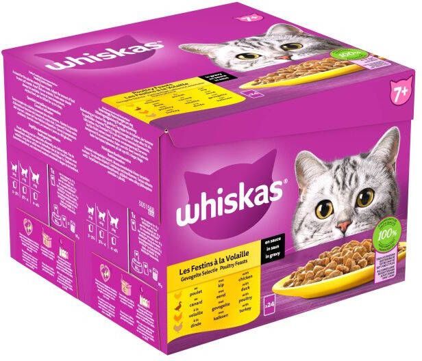 Whiskas Gevogelte Selectie 7+ Kattenvoer Gevogelte 0 024 kg