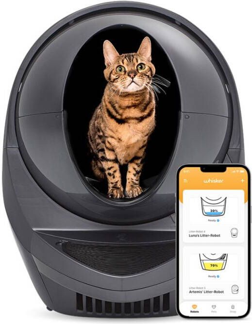 Whisker Automatisch Litter Robot 3 Automatische kattenbak Grijs