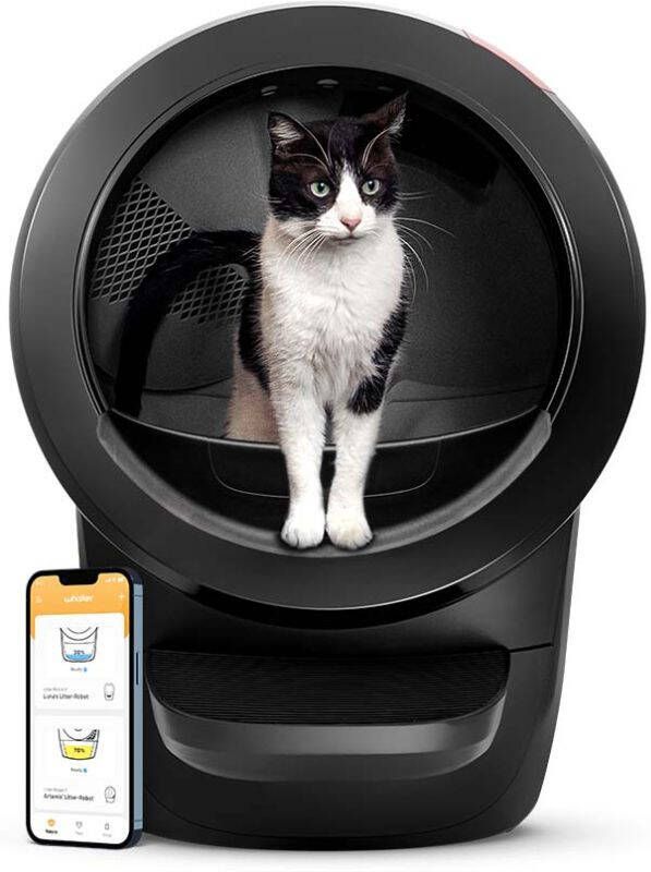 Whisker Automatisch Litter Robot 4 Automatische kattenbak Zwart