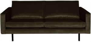 BePureHome Bank 2 5-zits 'Rodeo' Velvet kleur Groen