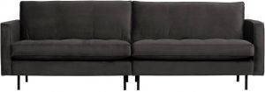 BePureHome Bank 'Rodeo' 3-zits Velvet kleur Antraciet