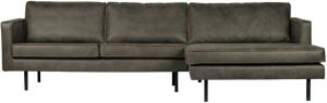 BePureHome Loungebank 'Rodeo' Rechts Eco Leder kleur Legergroen