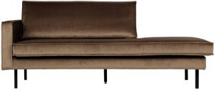 BePureHome Daybed 'Rodeo' Links Velvet kleur Taupe
