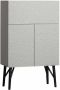 WOOOD Opbergkast Carved Mangohout 146 x 90cm Grijs BePureHome - Thumbnail 3
