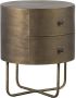 WOOOD Bijzettafel Glossy Coating van antiek messing H 48 cm x B 38 cm - Thumbnail 4