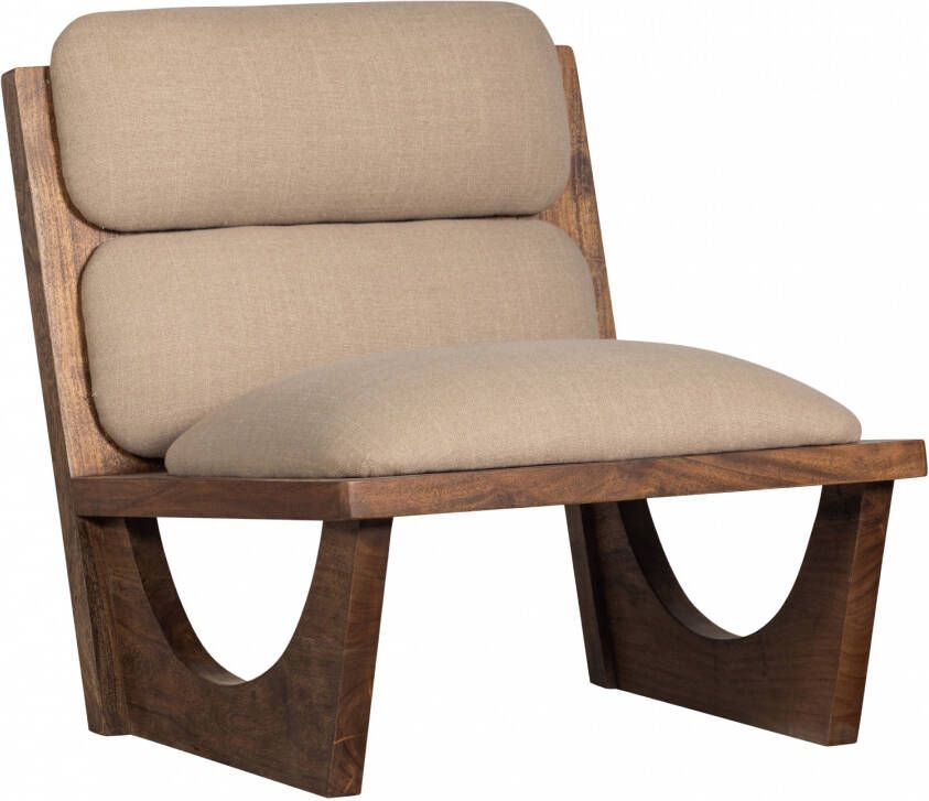 BePureHome | Opulent fauteuil bouclé hout naturel | Zitmeubels woonkamer | Fauteuil - Foto 3