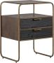 BePureHome Polite Nachtkastje Metaal hout Antique Brass 62x45x38 - Thumbnail 2