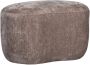 BePureHome Popular Organische Poef Polyester Taupe 46x73x49 - Thumbnail 3