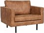 BePureHome Rodeo Fauteuil Recycle Leer Cognac 85x105x86 - Thumbnail 2