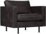 WOOOD Fauteuil Rodeo classic fauteuil vrijstaand van gerecycled leer h 83 cm x b 98 cm - Thumbnail 2