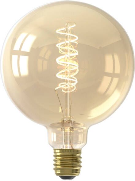 Calex LED volglas Flex Filament Globelamp 220-240V 4W 200lm E27 G125 Goud 2100K Dimbaar - Foto 2