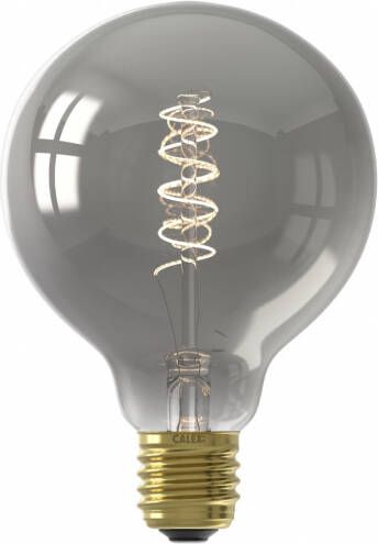 Calex LED Lamp Globe Filament G95 E27 Fitting Dimbaar 4W Warm Wit 2100K Titanium