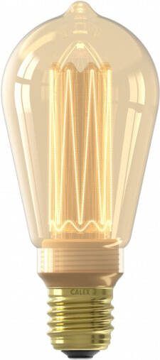 Calex Crown Series LED Lamp E27 Rustiek Lichtbron Goud 3.5W Dimbaar - Foto 2