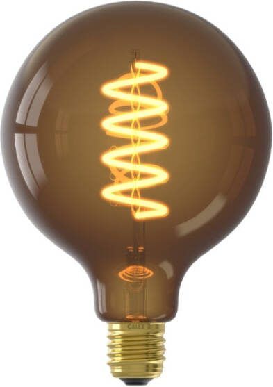 Calex Lichtbron E27 G Globe Bruin Glas 13x18x13cm (BxHxD)
