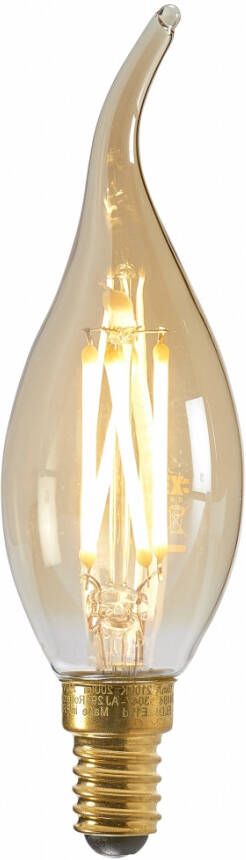 LampenshopOnline LED E14 3 5 watt Classic Kaars filament goldline