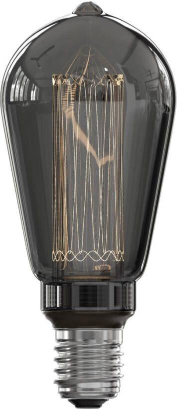 Calex LED Lamp Rustic ST64 E27 Fitting Dimbaar 3W Warm Wit 2000K Rookkleur