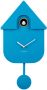 Karlsson Wandklok Modern Cuckoo Helderblauw - Thumbnail 2