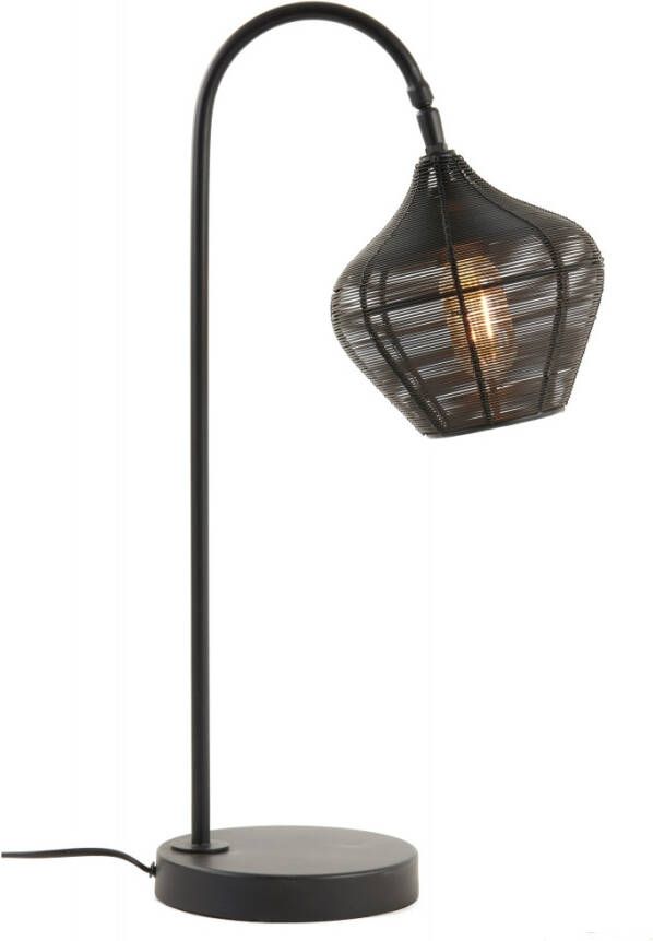 Light & Living Light and Living tafellamp zwart metaal 1863012 - Foto 2