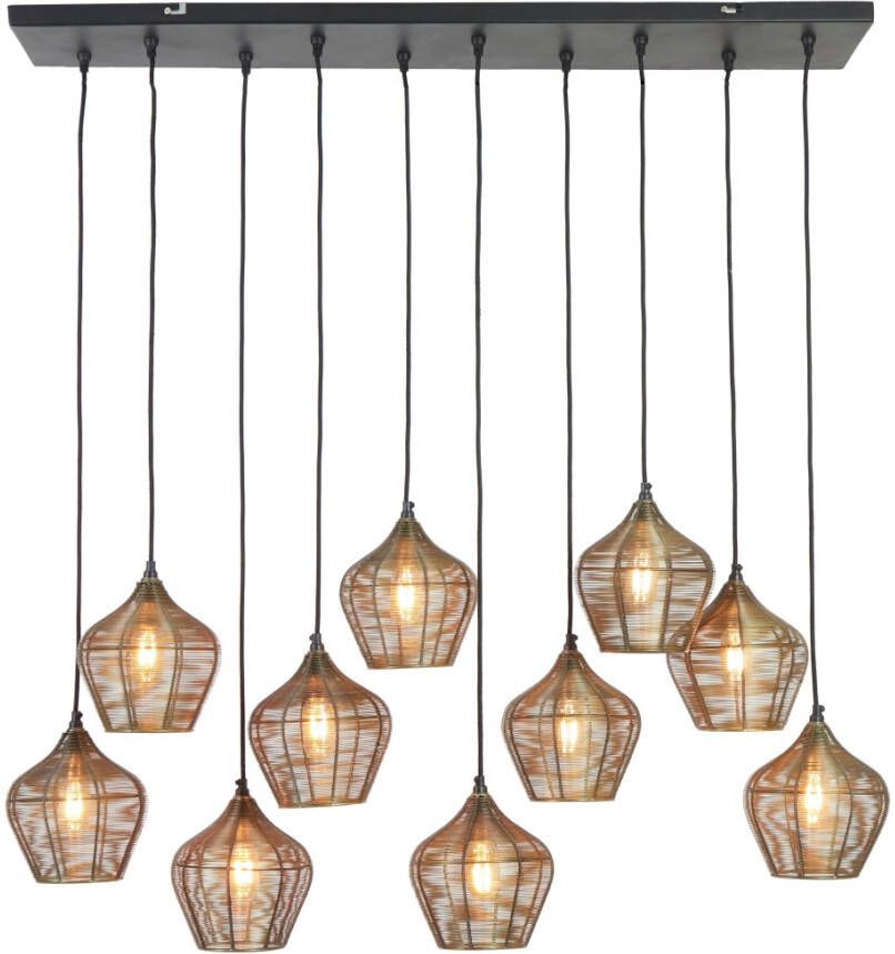 Light & Living Light&living Hanglamp 10L 120x25x29 5 cm ALVARO antiek brons