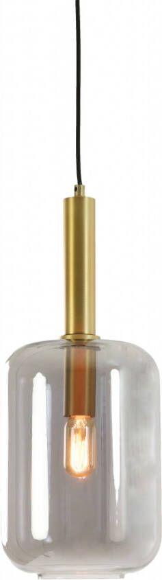 Light & Living Light&living Hanglamp Ø22x52 cm LEKAR antiek brons+smoke glas - Foto 3