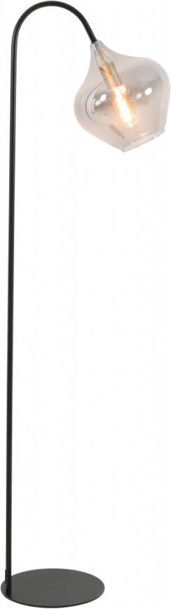 Light & Living Vloerlamp Rakel Zwart 45x28x160cm Luxe Staande lamp voor Woonkamer Slaapkamer