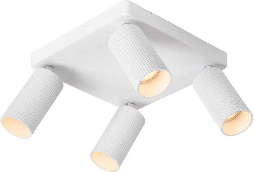 LUCIDE Plafondspot Clubs Wit 4xgu10