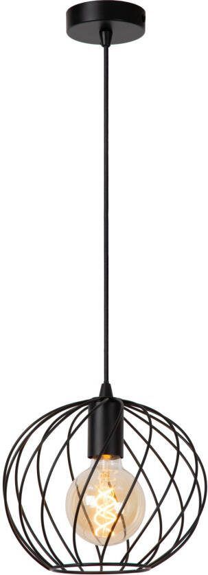 Lucide DANZA Hanglamp Ø25 cm 1xE27 Zwart - Foto 3