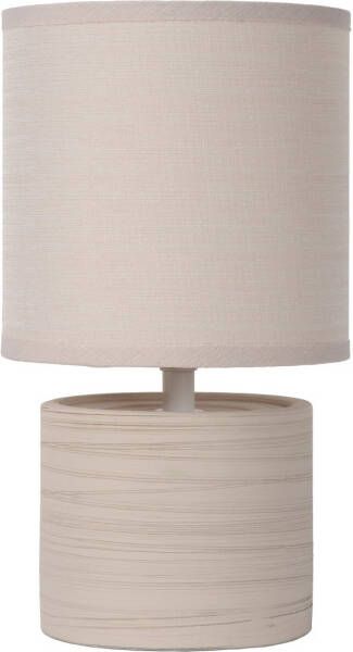 LUCIDE Tafellamp Greasby Beige Ø14cm E14 40w - Foto 2