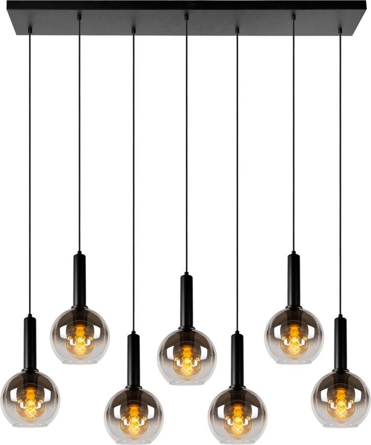 Lucide MARIUS Hanglamp 7xE27 Zwart